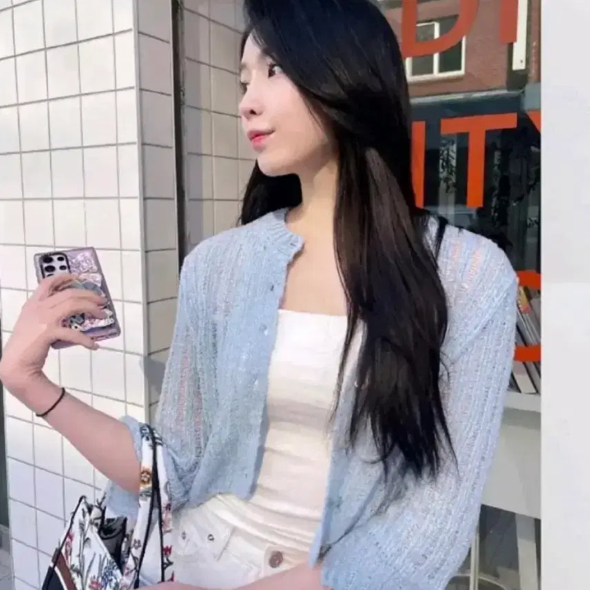 [BUNJANG] Zara Seoung Eun Openwork Knit Jacket Cardigan / 새상품 자라 zara 성해은 니트 가디건 오픈워크 니트 재킷