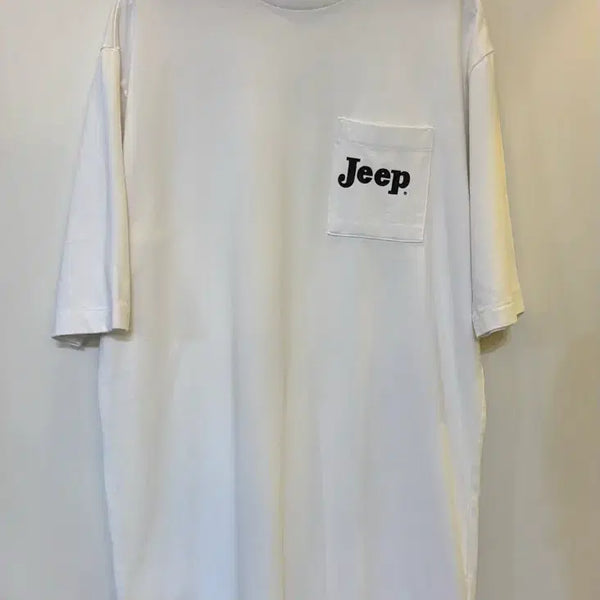[BUNJANG] Jeep Spirit White Pocket Short-Sleeve T-Shirt / 지프 스피릿 화이트 포켓 반팔티 F