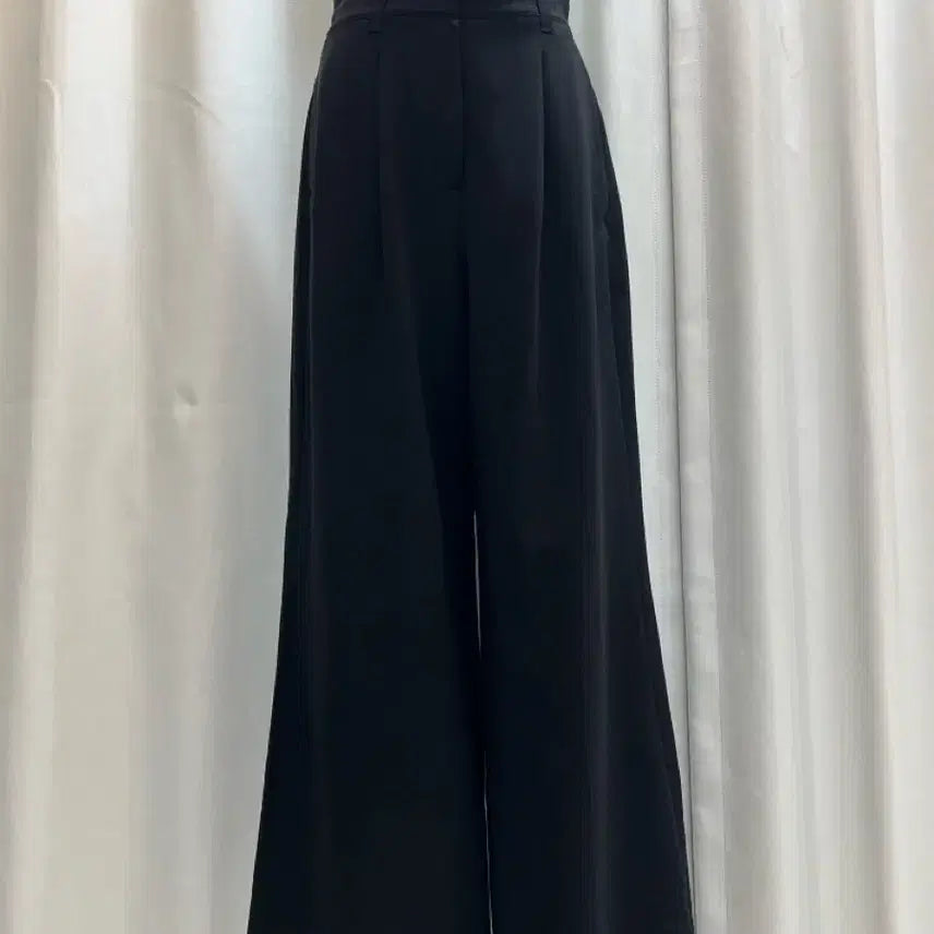 [BUNJANG] TIME Wide Slacks Pants Black / 24년TIME 타임 와이드 슬랙스 팬츠 블랙 64-94 새옷급