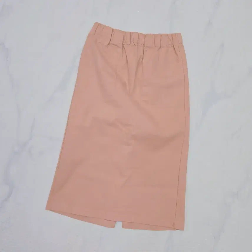 [BUNJANG] Long Skirt with Back Slit and Waistband / (거의새거) 뒷트임 허리밴딩 롱치마 등원룩 마실룩