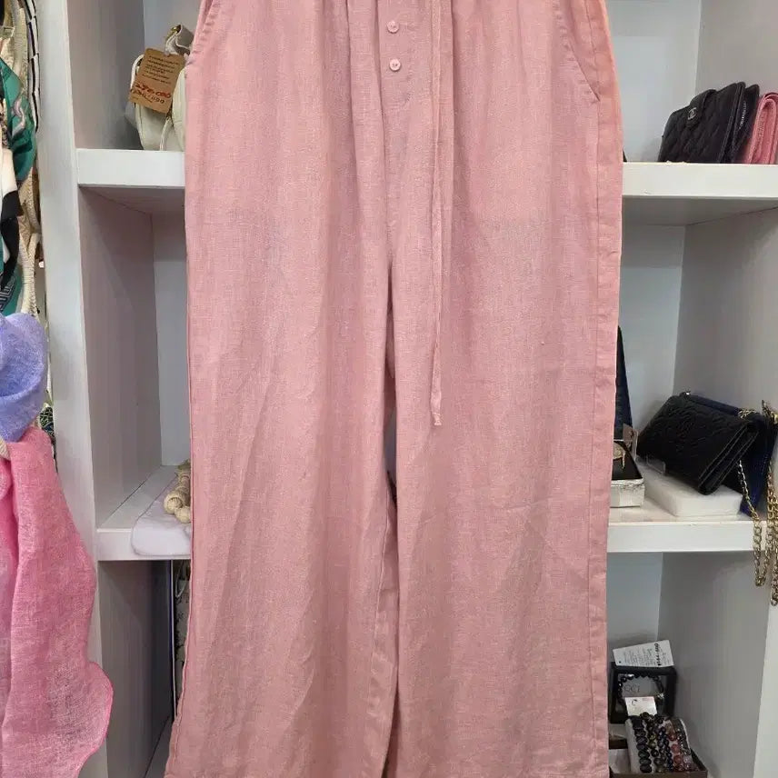 [BUNJANG] 100% Linen Wide-Leg Pants / 국산 최고급 마100 린넨통바지 마바지 와이드팬츠