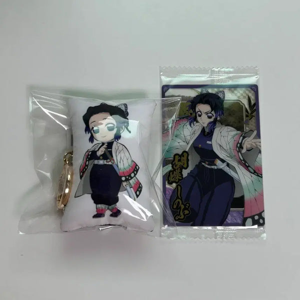 [BUNJANG] Demon Slayer Shinobu Cushion Keychain & Wafer Card Vol. 10 Bundle Set / 귀멸의칼날 시노부 쿠션 키링 웨하스카드 10탄 일괄