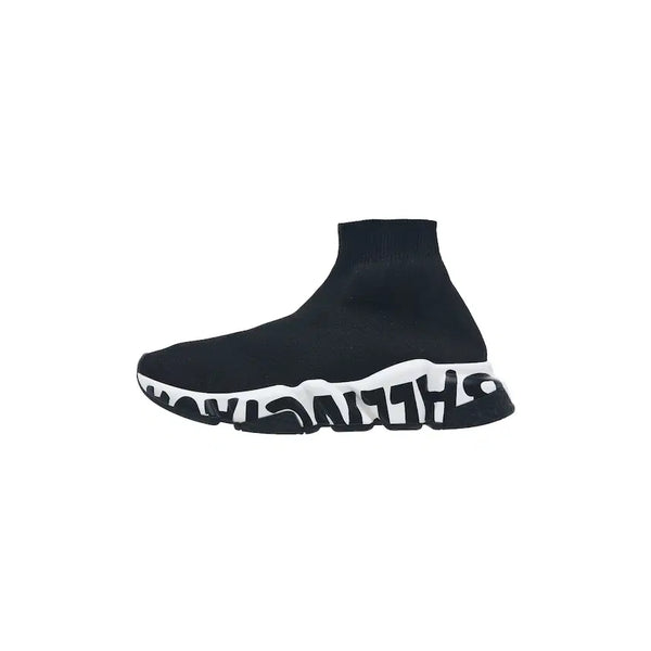 [BUNJANG] Balenciaga Speed Trainer Graffiti Sole Black White / (W) 발렌시아가 스피드 트레이너 그래피티 솔 블랙 화이트