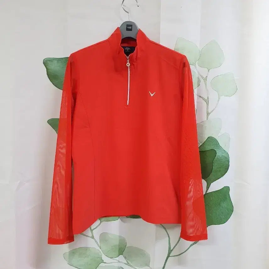 [BUNJANG] Callaway Mesh Sleeve Zip-Up T-Shirt / 캘러웨이 매쉬소매 티셔츠