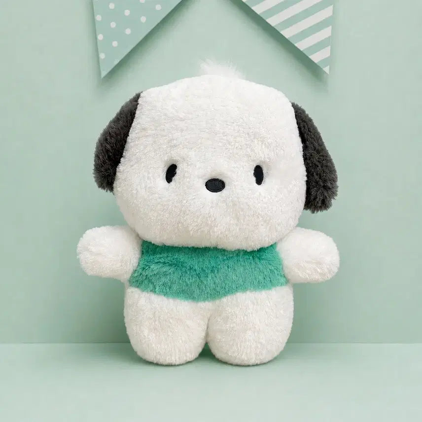 [BUNJANG] Sanrio Pochacco Standing Medium Plush Doll Mint / [신제품] 정품 산리오 포차코 스탠딩 중형 봉제인형 민트