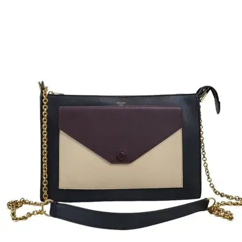 [BUNJANG] Celine Evening Multicolor Envelope Chain Bag / 정품 셀린느 이브닝 멀티컬러 엔벨롭 체인백