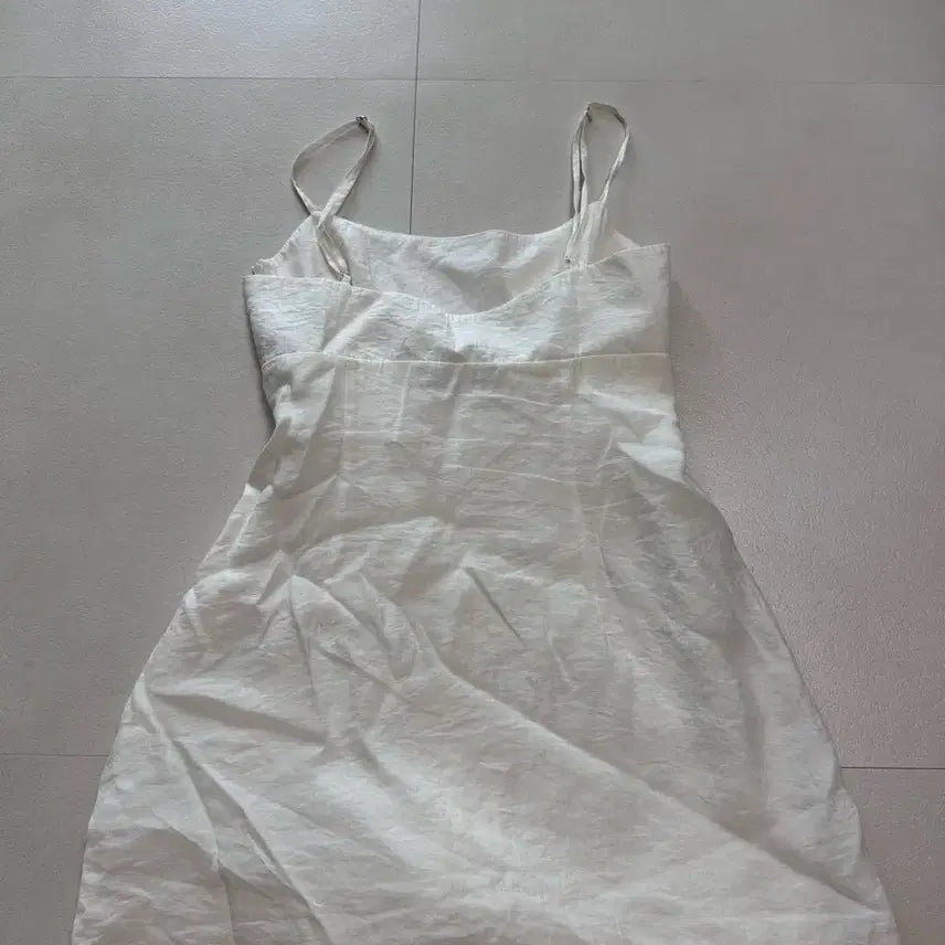 [BUNJANG] Zara Layered Mini Skirt Shorts Ivory S / [S] 자라 원피스 치마 레이어드 반바지 아이보리