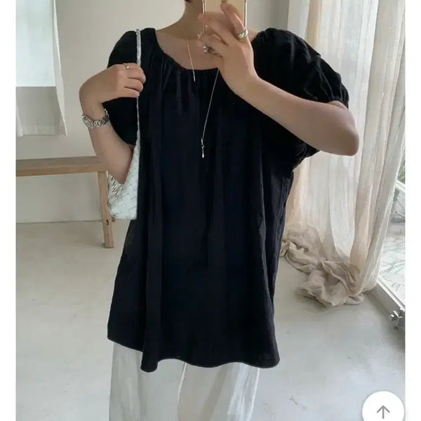 [BUNJANG] Ricoi WithYoon Blouse Black / 리코이 위드윤 블라우스 블랙