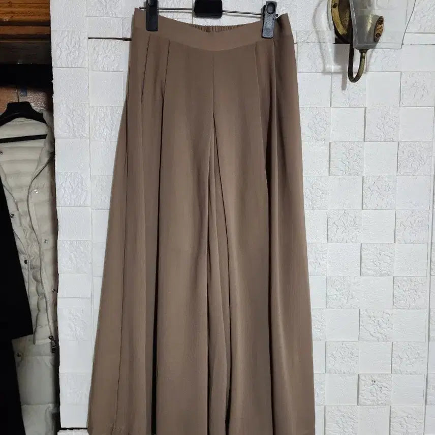 [BUNJANG] Polyester Wide Culottes / 폴리에스터 와이드 치마바지