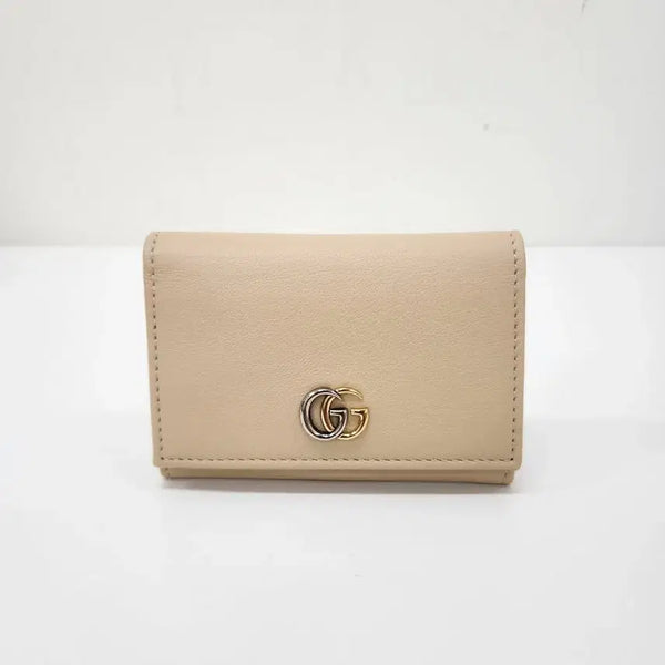 [BUNJANG] Gucci GG Marmont Card Case Wallet Light Beige / [온드중고명품] 구찌 GG 마몽 카드 케이스 월렛 라이트 베이지