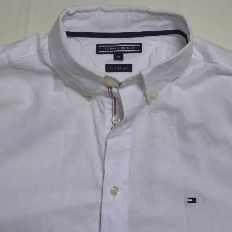 [BUNJANG] Tommy Hilfiger Pigment-Dyed Linen Shirt (M) / 타미힐피거 피그먼트 다잉 린넨 셔츠 M