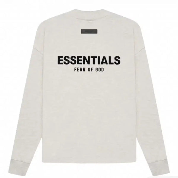 [BUNJANG] Fear of God ESSENTIALS The Core Collection Long Sleeve T-Shirt Light Oatmeal / 에센셜 더 코어 컬렉션 롱슬리브 티셔츠 라이트 오트밀