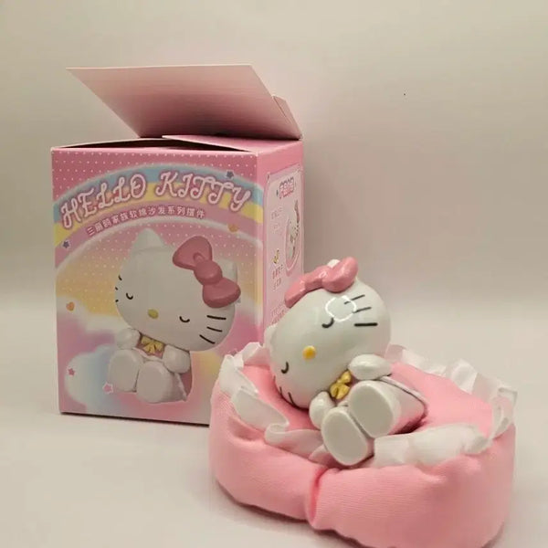 [BUNJANG] Sanrio Hello Kitty 50th Anniversary Figure (Unsealed) / 산리오 헬로키티 소파 피규어(개봉/소장용)