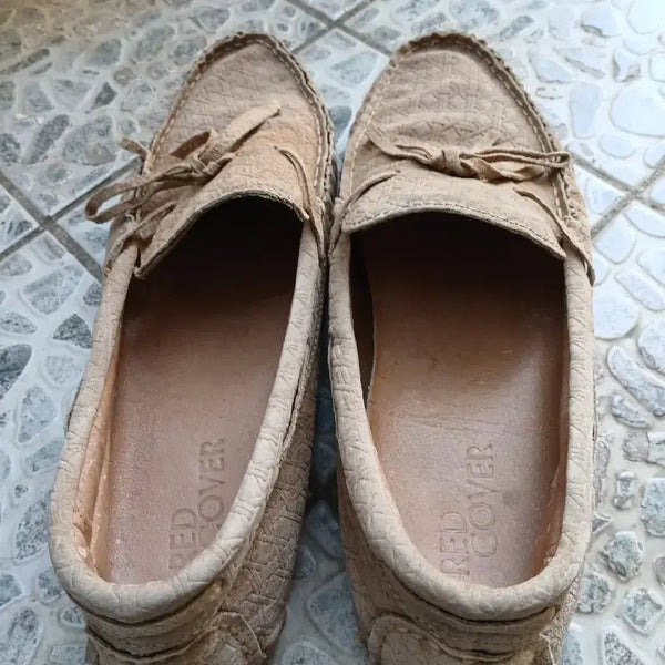 [BUNJANG] Red Cover Beige Loafers / 레드커버 베이지 로퍼