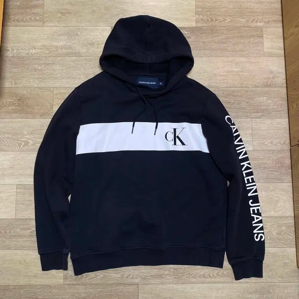 [BUNJANG] Calvin Klein Jeans Logo Hoodie / 캘빈클라인 진스 후드티 교신