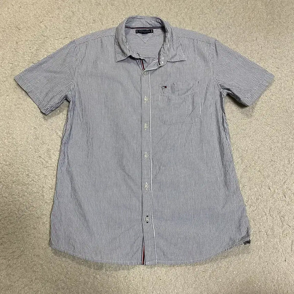 [BUNJANG] Tommy Hilfiger Kids Striped Short Sleeve Shirt Size 14 / 타미힐피거 키즈 아동 스트라이프 반팔 셔츠 14