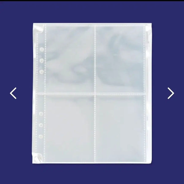 [BUNJANG] A5 4-Pocket Binder Refills (20 Sheets) / a5 바인더 속지 4포켓 20매