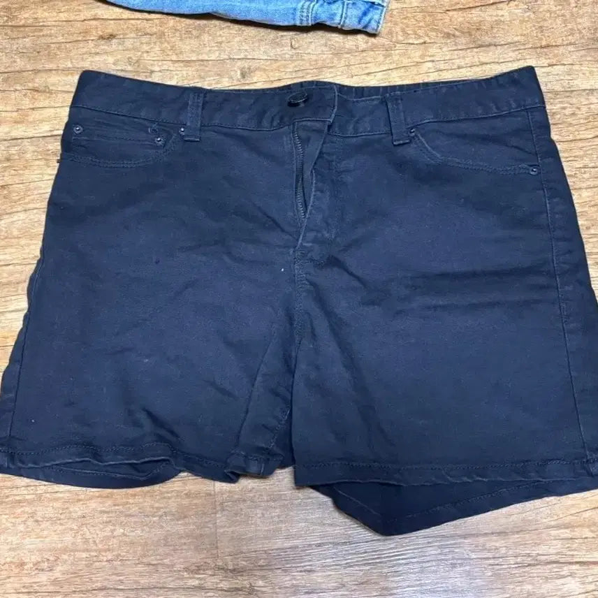 [BUNJANG] Black Denim Shorts Summer Pants / 검정 반바지 데님바지 여름바지 여자옷 4455사이즈 면바지 옷정리