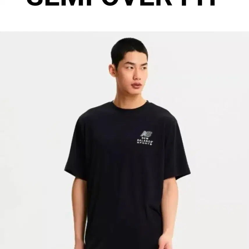 [BUNJANG] New Balance Basic Water Short Sleeve T-Shirt Semi Oversized Fit / 뉴발란스 베이직 워터 반팔티  세미 오버핏