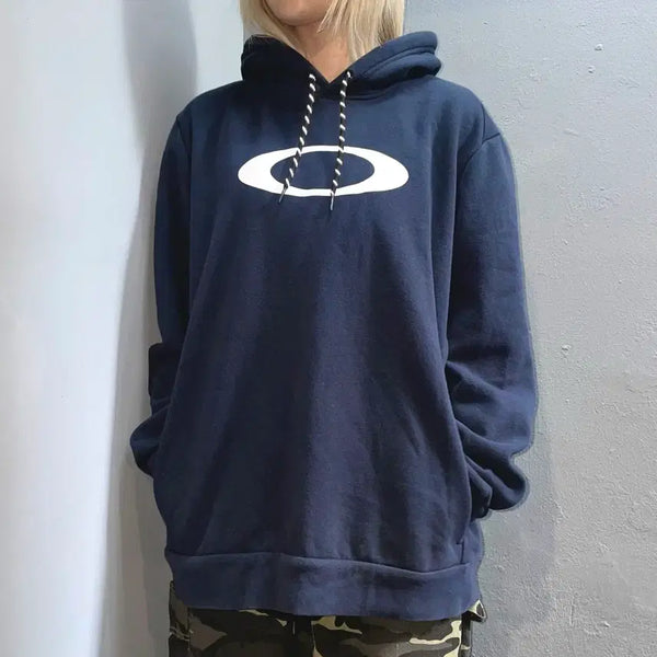 [BUNJANG] Oakley Black Hoodie XL / 오클리 블랙 후드티