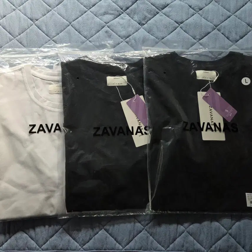 [BUNJANG] JAVANAS Sorona Short-Sleeve T-Shirt (Black & White) / (새상품) 자바나스 소로나 반팔 티셔츠 L / 블랙 & 화이트
