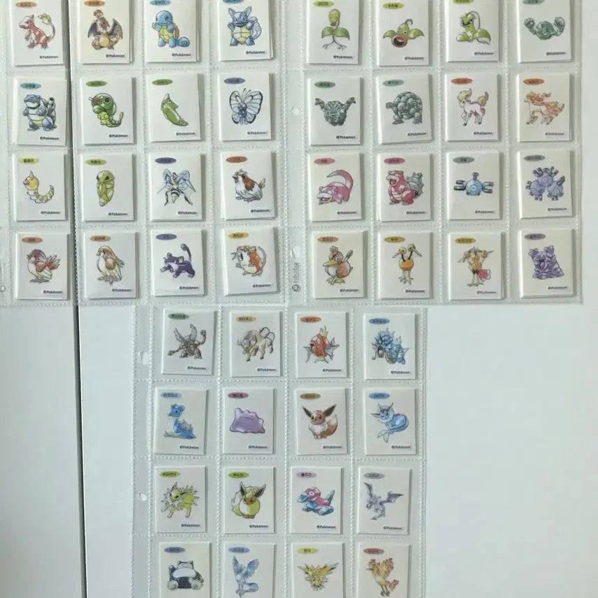 [BUNJANG] Pokemon 30th Anniversary Artwork Sticker Set / 포켓몬 띠부씰 30주년 아트웍