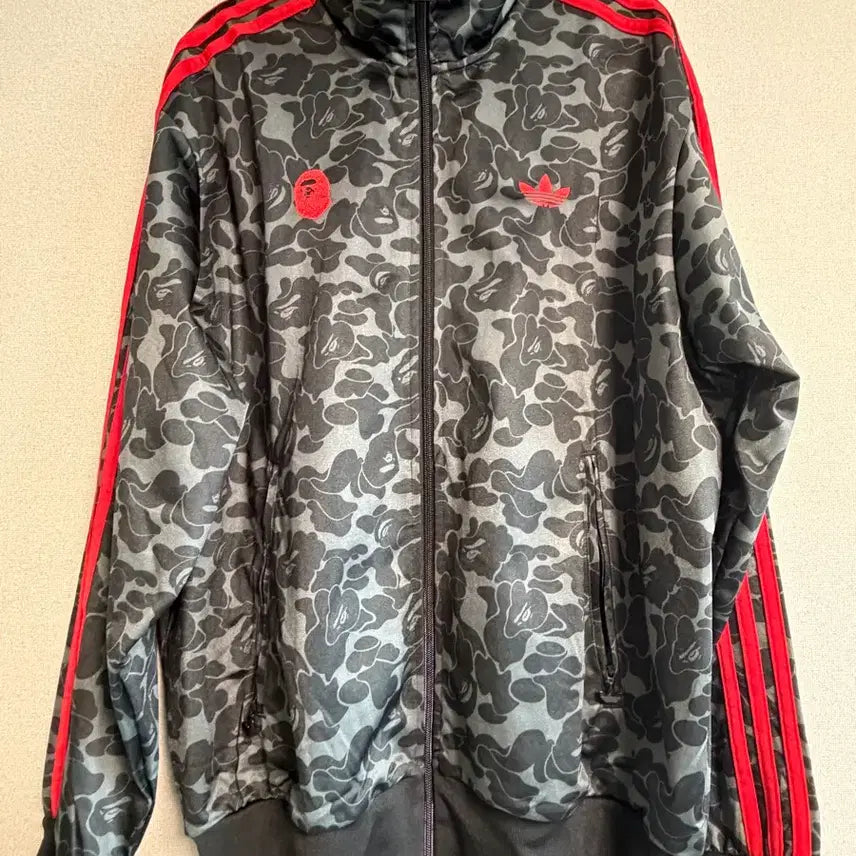 [BUNJANG] Adidas x Bape Track Top Black / 급처) 아디다스 베이프 트랙탑 블랙 US L