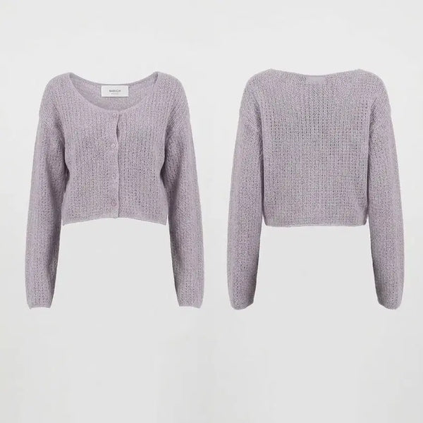 [BUNJANG] Lavender Knit Cardigan / 니트 가디건 라벤더