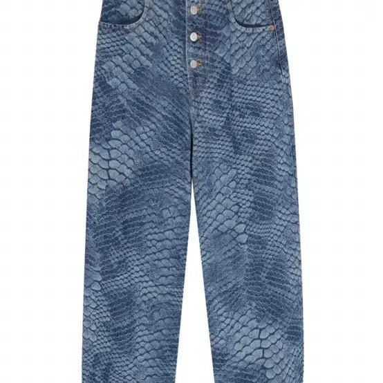 [BUNJANG] Maison Margiela Blue Snake Print Jeans / Maison Margiela Blue Snake Print jean s