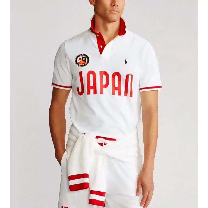[BUNJANG] Polo Ralph Lauren Japan National Team Limited Edition Custom Slim Fit PK T-Shirt XL / 초희귀 일본 폴로 랄프로렌 JAPAN 국가대표팀 한정 커스텀 국대 pk