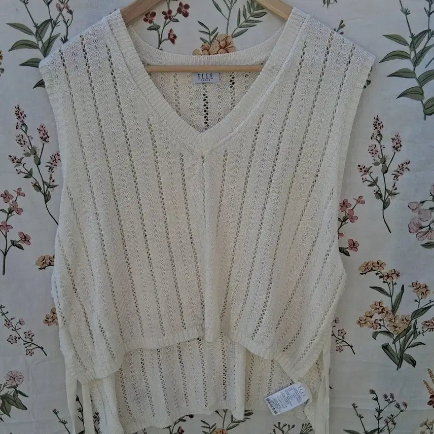 [BUNJANG] Elle Summer Knit Vest / 미착용 엘르 여름니트