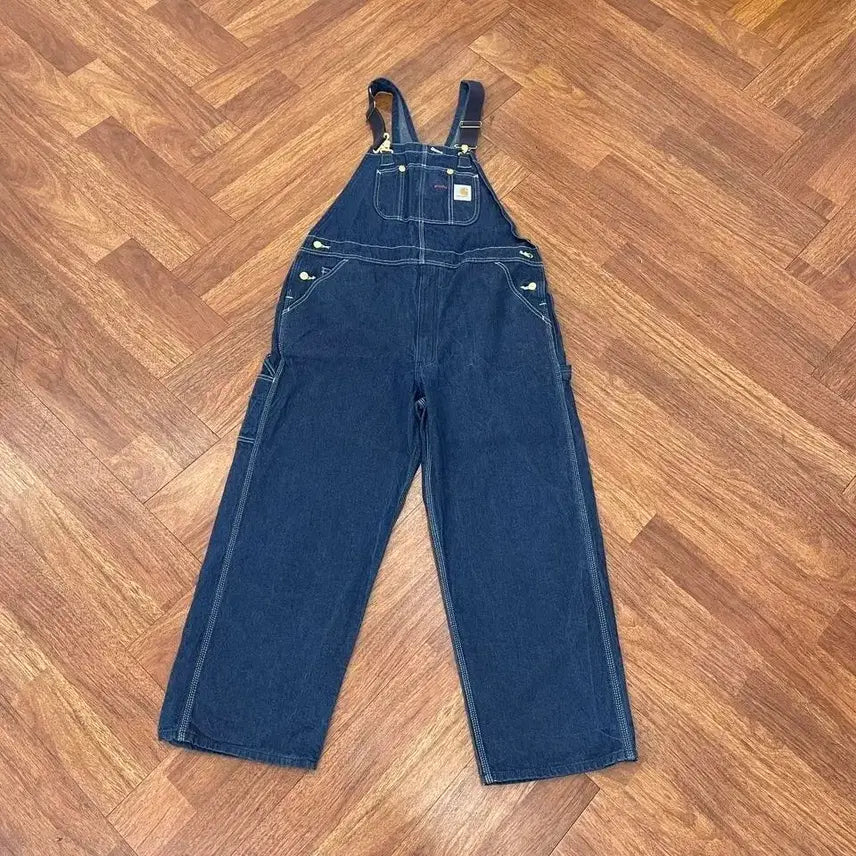 [BUNJANG] Carhartt WIP Bib Overalls Denim Pants / 칼하트오버롤