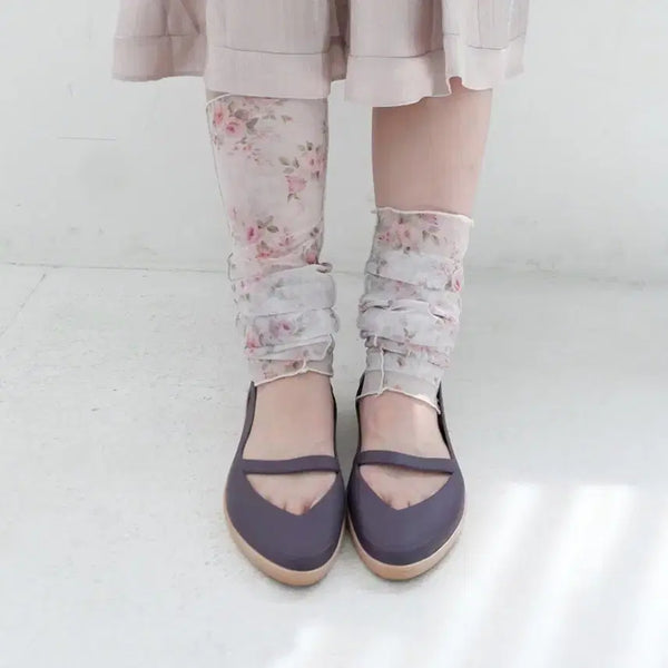 [BUNJANG] Hippie Depy Mesh Flower Leg Warmers / 히피디피 메쉬 플라워 레그워머 / 모리걸코이세이오헤시오아오이유우