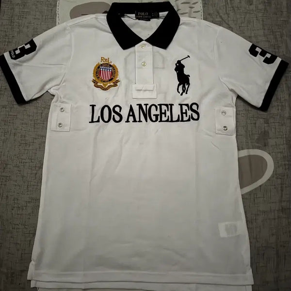 [BUNJANG] Polo Ralph Lauren Big Pony Los Angeles Polo T-Shirt (Size M) / 폴로 빅포니 로스엔젤레스 카라티 (m사이즈)