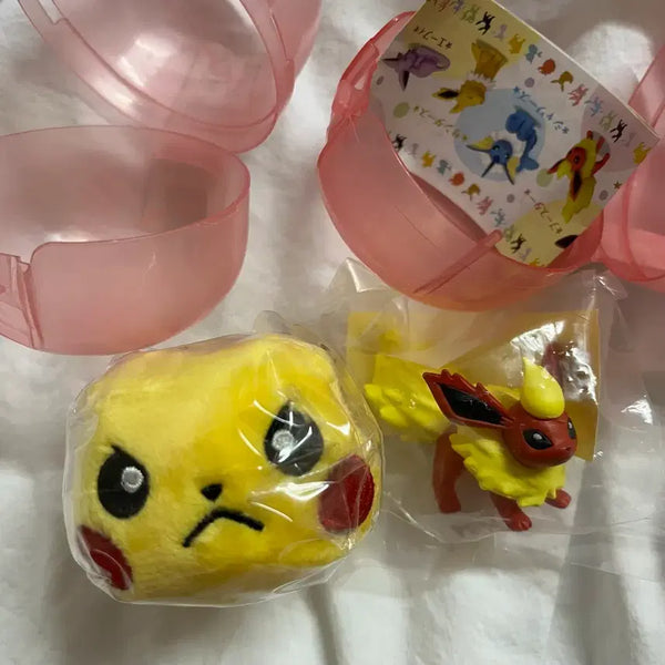 [BUNJANG] Pokemon Pikachu Bracelet Gacha & Eevee Figure Collection Booster Set / 포켓몬 가챠 2개(피카츄 팔찌+이브이 피규어 컬렉션 부스터)