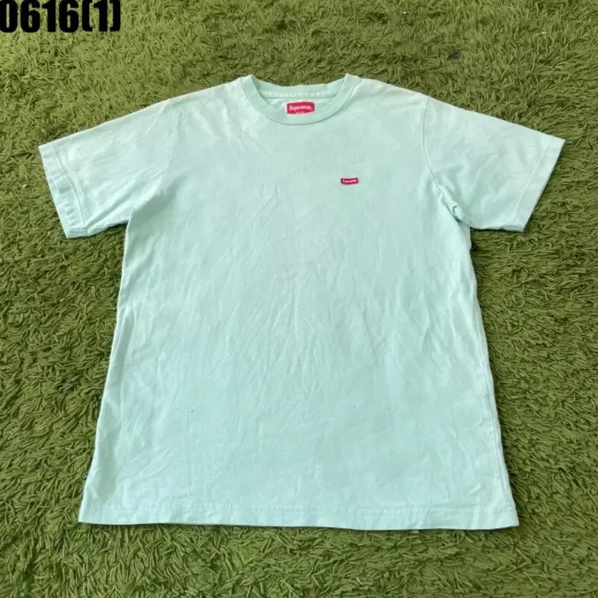 [BUNJANG] Supreme Logo T-Shirt Mint Size S / 슈프림 반팔 티셔츠 민트 S
