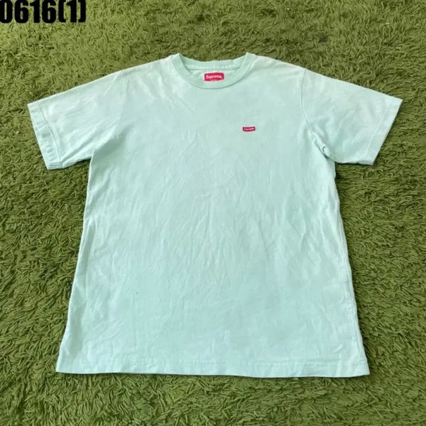 [BUNJANG] Supreme Logo T-Shirt Mint Size S / 슈프림 반팔 티셔츠 민트 S
