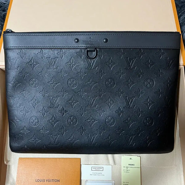 [BUNJANG] Louis Vuitton Pochette Monogram Shadow Clutch M62903 / [정품]루이비통 쉐도우 포쉐트 클러치