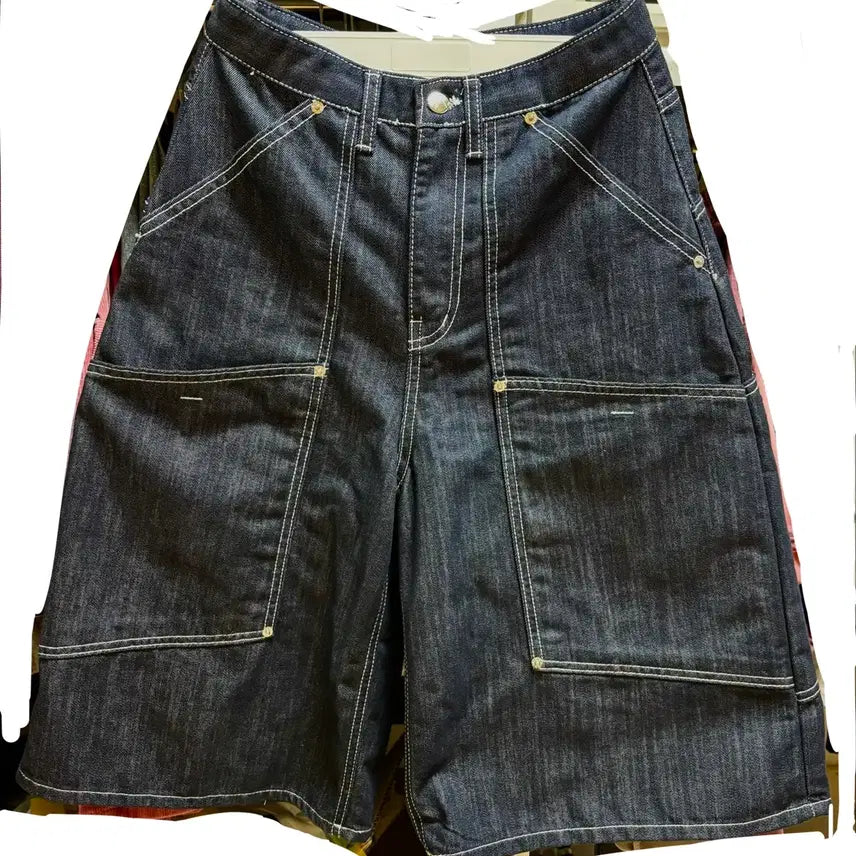 [BUNJANG] OOT Denim Bermuda Pants Navy / OOT 데님 버뮤다 팬츠 네이비