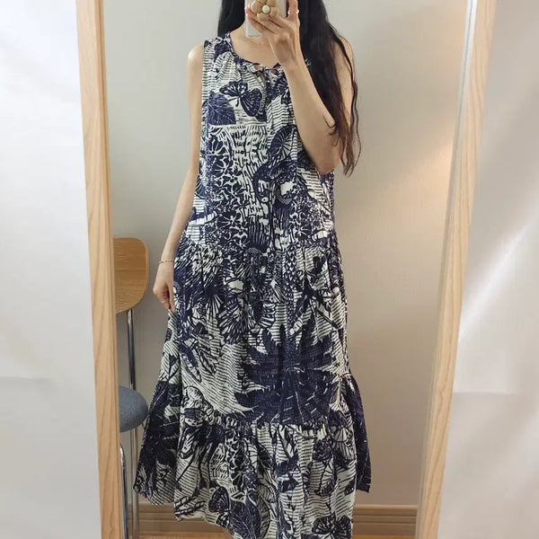 [BUNJANG] BYBOON Sleeveless Flare Long Dress / (F)BYBOON 여성 민소매 롱 원피스 플레어 바캉스룩 H5W4049