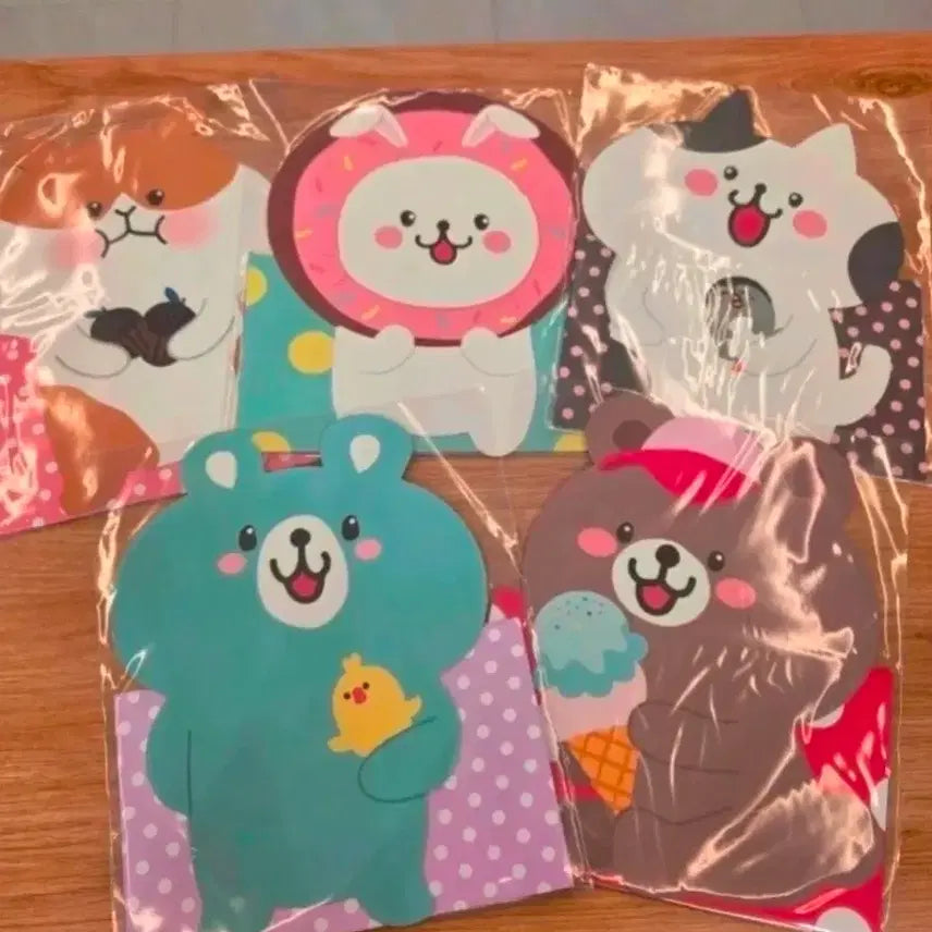 [BUNJANG] Character Sticker Set (5 Types) / 새상품) 캐릭터 스티커 5종 세트 일괄판매