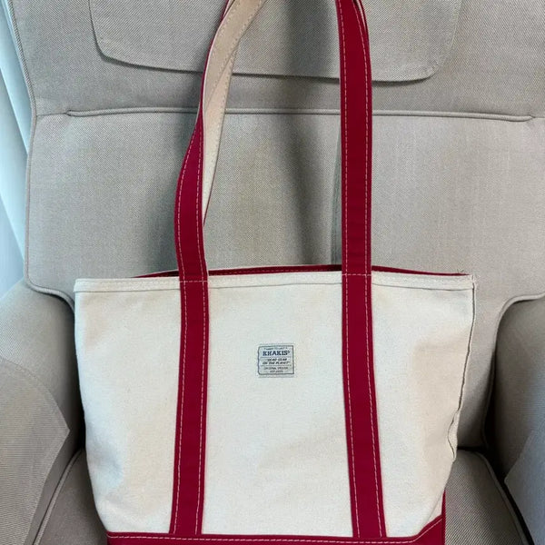 [BUNJANG] LLBean Khaki's Bespoke DGOP Staff Tote Bag L Red Boat & Tote / 엘엘빈 카키스 별주 DGOP 스태프 토트백 L 레드 보트 앤 토트