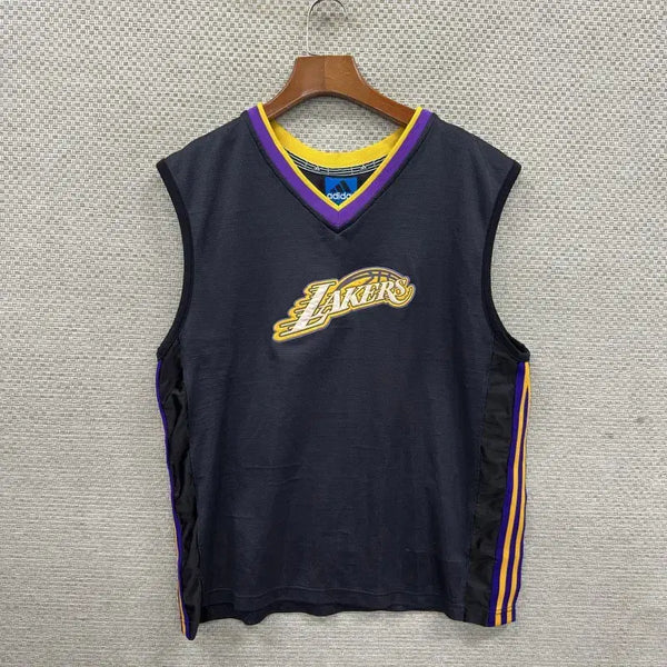 [BUNJANG] Adidas LA Lakers Old School Basketball Jersey Sleeveless T-Shirt M / 아디다스 LA레이커스 올드스쿨 농구 져지 민소매티 M D05542