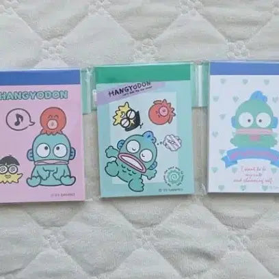 [BUNJANG] Sanrio Hangyodon Memo Pad 3 Types Set / [정품] 산리오 한교동 메모지 3종 세트