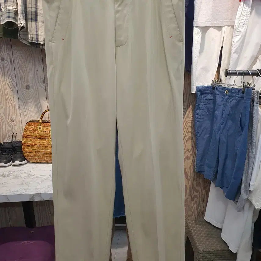 [BUNJANG] Giorgio Ferri Men's Golf Pants Beige Size 32 / 조르지오페리 남성 골프 바지 32 (상태최상/베이지)