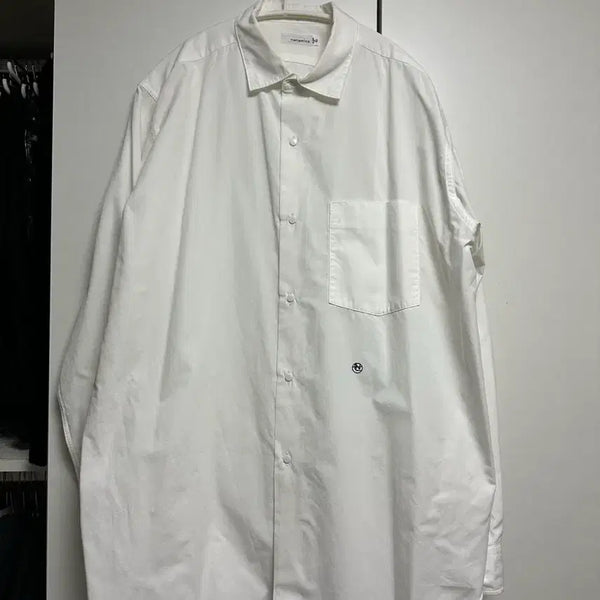[BUNJANG] Nanamica Regular Collar Wind Shirt White M / 나나미카 레귤러칼라 윈드셔츠 화이트 M
