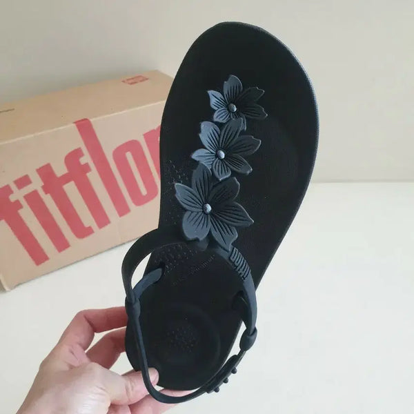 [BUNJANG] Fitflop Flower Sandals (New) / 핏플랍 플라워 샌들 / 새제품