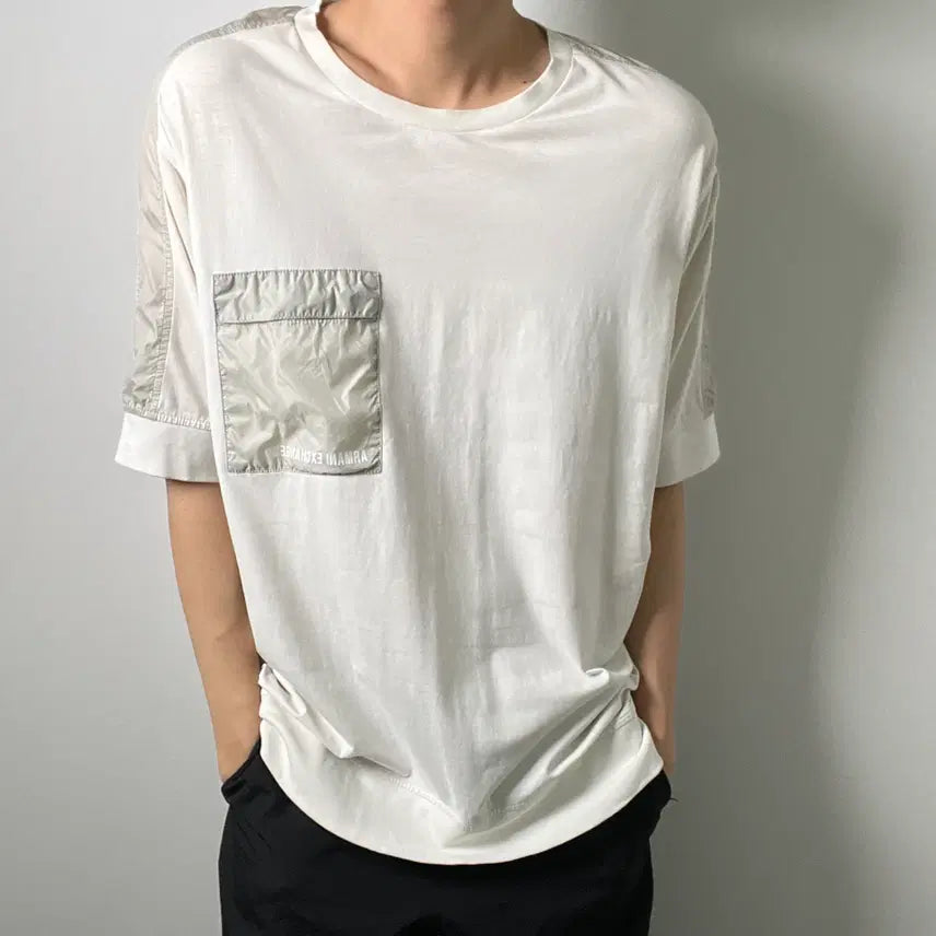 [BUNJANG] Armani Exchange Patch Pocket Short Sleeve T-Shirt XL / Armani 아르마니 익스체인지 패치 포켓 반팔 티셔츠 XL