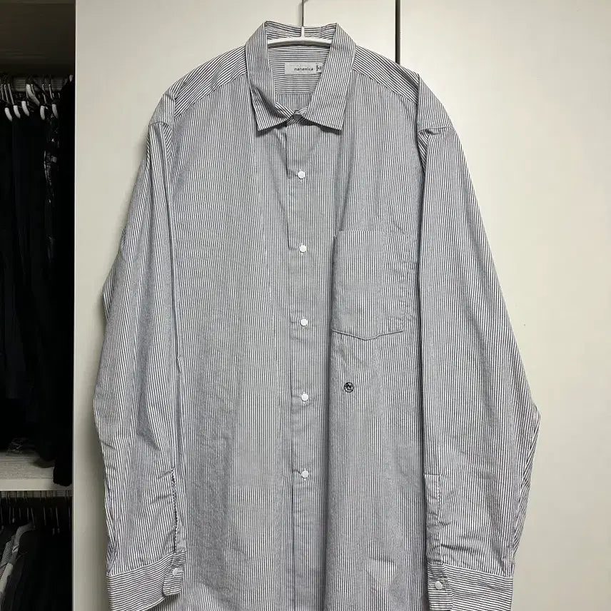 [BUNJANG] nanamica Regular Collar Wind Shirt M / 나나미카 윈드셔츠 스프라이트 m