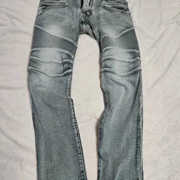 [BUNJANG] Balmain Biker Jeans 32 Grey Authentic / 발망 바이커진 32 정품